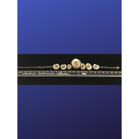 CHICO’S Bohemian “Conch Shell Disks” Statement Necklace, Antique Gold, NWOT - Picture 3 of 7